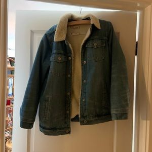 Madewell Sherpa jean jacket